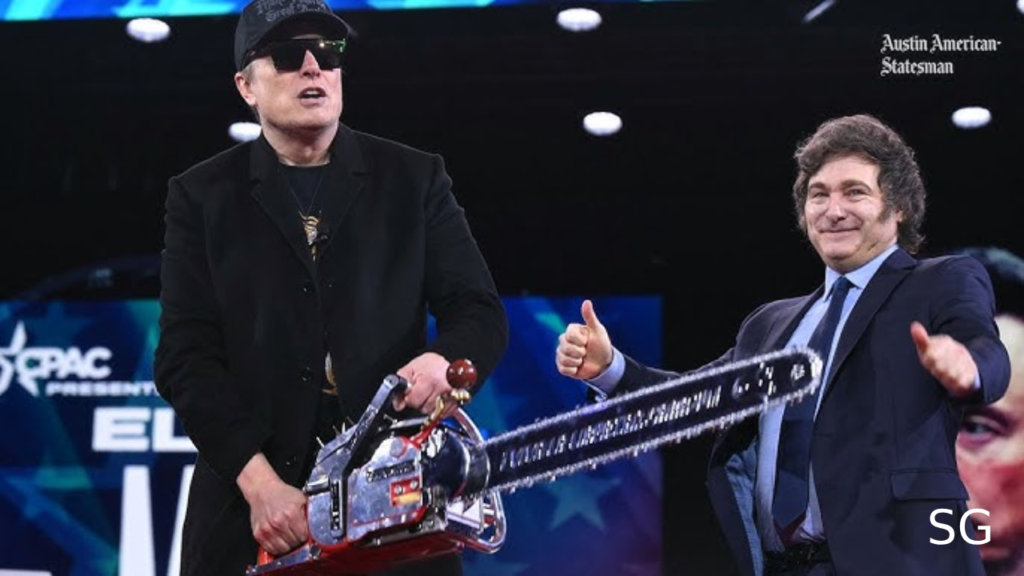 Elon Musk Receives Chainsaw from Argentina’s President as Symbol of Bureaucratic Cuts