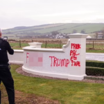 Trump's Scottish Golf Resort Vandalized with Pro-Palestinian Graffiti